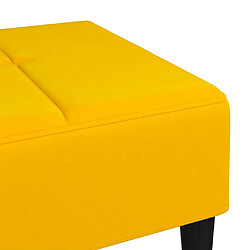 Maison Chic Repose-pied,Tabouret confortable Jaune 78x56x32 cm Velours -MN57545 pas cher