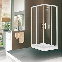 Acces d'angle Cabine de douche Concerto Alterna 90 cm Portes coulissantes Verre Trempé CONCEA88LD-1A