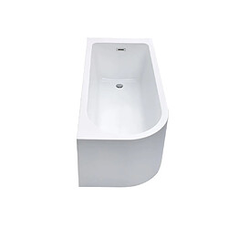 Acheter Vente-Unique Baignoire d'angle - 201L - 150 x 75 x 58 cm - Blanche - Angle droit - ANIKA