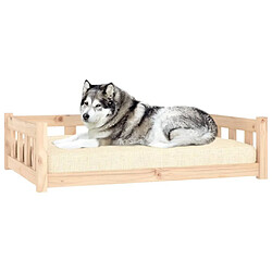 Avis Maison Chic Niche Lit pour chien | Panier couchage pour chien 105,5x75,5x28 cm bois de pin solide -GKD21020