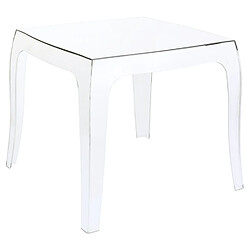 Alterego Table d'appoint 'RETRO' design transparente