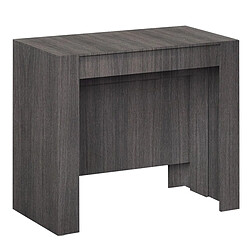 Console extensible coloris Gris - Dim : 90 x 78 x 50 - 235 cm -PEGANE-