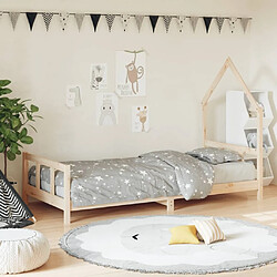 Maison Chic Lit simple Cadre de lit pour enfants,Lit d'Enfant Moderne 90x200 cm bois de pin massif -MN74385