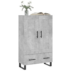 Avis Maison Chic Buffet,Meuble de Rangement,commode pour salon,Cuisine gris béton 69,5x31x115 cm bois d'ingénierie -MN87139