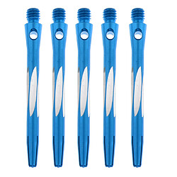 1 paquet de 5pcs en alliage d'aluminium Darts Shafts Harrers Dart Stems Medium Blue