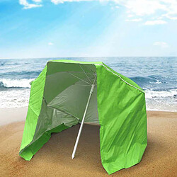 Beachline Parasol de plage portable moto pliable léger aluminium tente 200 cm Piuma, Couleur: Vert