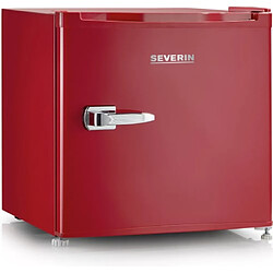 SEVERIN GB 8881 Réfrigérateur Mini Bar 31L 41dB Look Rétro Convertible Poignée en Métal Rouge