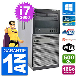 PC Tour Dell OptiPlex 990 Intel i7-2600 RAM 16Go Disque 500Go Windows 10 Wifi · Occasion 