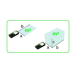 Metrica - Télémètre laser 60 m FLASH GREEN 60 - 61060 pas cher