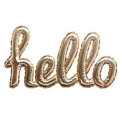 Sticker Ballon Hello 22x40cm Or 