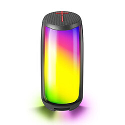 Yonis Enceinte Bluetooth RGB Étanche 10W Longue Autonomie Enceinte Bluetooth Etanche IPX4 Avec Lumière RGB Autonomie 6h Puissance 10W Gris YONIS