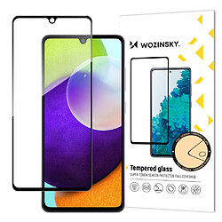 Ozzzo wozinsky verre trempe trempe pleine colle super tough protecteur d ecran entierement couvert avec cadre coque friendly pour samsung galaxy a33 5g noir 