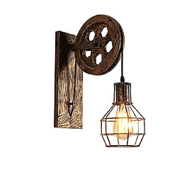 Universal Vintage Vintage Lampe murale Lampe murale industrielle Lampe parasol Loft Cafe Bar Lampe couture ajustable Deco LED (bronze) 