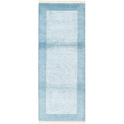 Vidal Tapis de couloir en laine 198x79 bleu Darya 