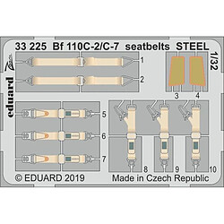 Bf 110C-2/C-7 seatbelts STEEL for Revell - 1:32e - Eduard Accessories 