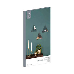 Acheter The Home Deco Factory Miroir suspendu Triangle noir Louxor (Lot de 3).