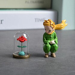 Universal 2PCS Mignon Petit Prince Rose Action Figurine Statue Collection Modèle Poupée pour Fille Garçon Cadeau Décoration de bureau de la famille | Action People(Coloré) 