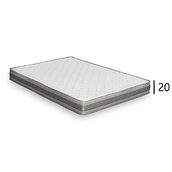 Inside 75 Matelas TÉNOR épaisseur 20 cm dont 4 cm à mémoire de forme 42 kg/m3 pour canapé convertible EXPRESS 160 cm