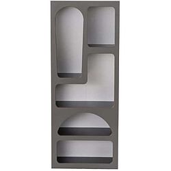 Hanah Home Etagère avec niches Venus anthracite. Etagère avec niches Venus anthracite