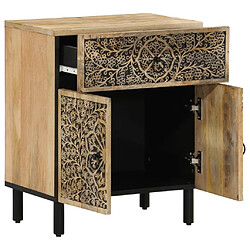 Avis Maison Chic Table de chevet, Table de Nuit, Meuble de Rangement 50x33x60 cm bois de manguier massif