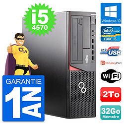 PC Fujitsu Esprimo E920 DT Intel i5-4570 RAM 32Go Disque 2To Windows 10 Wifi - Occasion