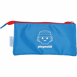 Playmobil® Trousse Fourre-Tout Triple Playmobil CORE DOHE 51660 Bleu pas cher