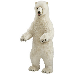 Hansa peluche Geante Ours Polaire Dresse 150 cm H et 65 cm L