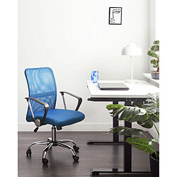 Beliani Chaise de bureau Bleu BEST