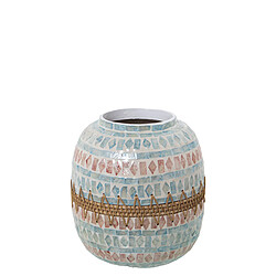 Vase Alexandra House Living Nacre noire 20 x 20 x 23 cm 