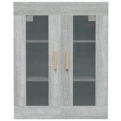 Avis Maison Chic Armoire murale suspendue,Meuble de Rangement pour salon,cuisine Sonoma gris 69,5x34x90 cm -MN43630