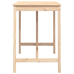 Avis vidaXL Table de bar 140x80x110 cm Bois massif de pin