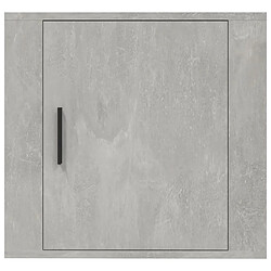 Acheter vidaXL Table de chevet murale Gris béton 50x30x47 cm