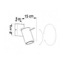 Acheter Luminaire Center Applique murale RING acier gris 1 ampoule