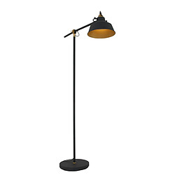 Lumière Lampadaire Task Noir Mat, Or 