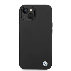 Avis BMW Coque pour en silicone pour iPhone 14 Plus - Metal Logo noir