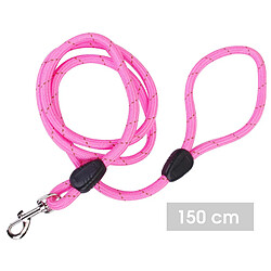 LOT de 71 CORDE POUR CHIEN LAISSE POUR CHIEN CHAT 3 COULEURS ASSORTIES VERT/NOIR/ROSE L150M MIX - DOGI+Dogi