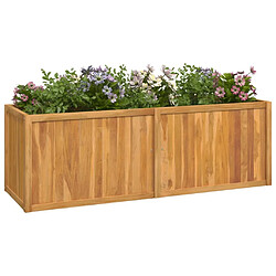 Avis Maison Chic Jardinière,Lit surélevé - Bac à fleurs - pot de fleur 150x50x50 cm bois massif de teck -GKD53711