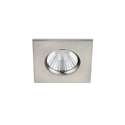 Lumière Downlight Encastrable Carré Moderne Nickel Mat 3000K IP65