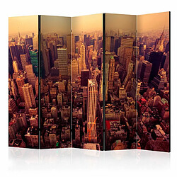 Paris Prix Paravent 5 Volets Bird Eye View of Manhattan, New York 172x225cm 