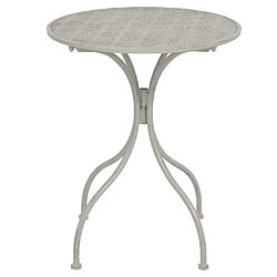 Avis Maison Chic Table de bistro et chaises d'extérieur 3 pcs,Ensemble de bistro de jardin pour relax Acier Gris -GKD494204