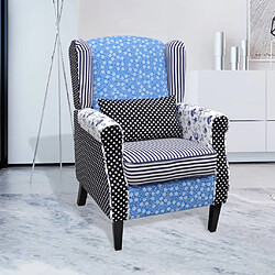 vidaXL Fauteuil avec design de patchwork Tissu