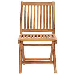 Avis vidaXL Chaises de jardin lot de 2 et coussins beige Bois teck massif