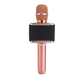 Wewoo Micro sans fil pour ordinateur portable, PC, haut-parleur, casque, iPad, iPhone, Galaxy, Huawei, Xiaomi, LG, HTC et autres téléphones intellig Double haut-parleurs KTV haute qualité sonore de poche Karaoke enregistrement Bluetooth sans microphone à conden