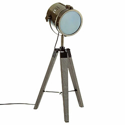 Atmosphera, Createur D'Interieur Lampe en métal et bois Ebor - H. 68 cm - Bronze