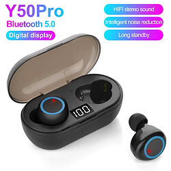 GUPBOO Casque Bluetooth Y50Pro, TWS, étanche, avec micro