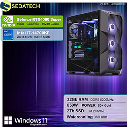 Sedatech PC Gamer Pro • Intel i7-14700KF • RTX4080 Super • 32Go DDR5 • 2To SSD M.2 • Windows 11