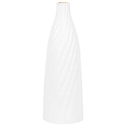 Beliani Vase décoratif FLORENTIA fait à la main Céramique 54 cm Blanc