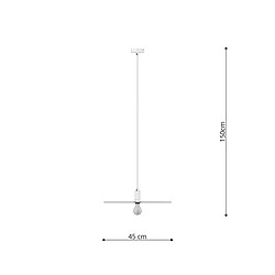 Thoro Lighting Lampe suspendue SIRKEL 45 noir