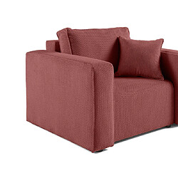 Acheter Bestmobilier Topaze - fauteuil - en velours texturé