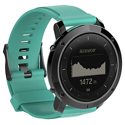 Wewoo Bracelet pour montre connectée Dragonne de remplacement en silicone SUUNTO Traverse Vert menthe 